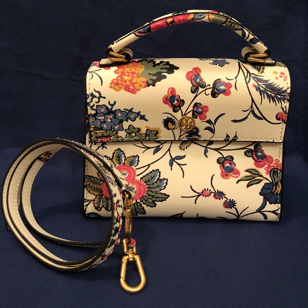 NWT Parker Floral Tory Burch Satchel